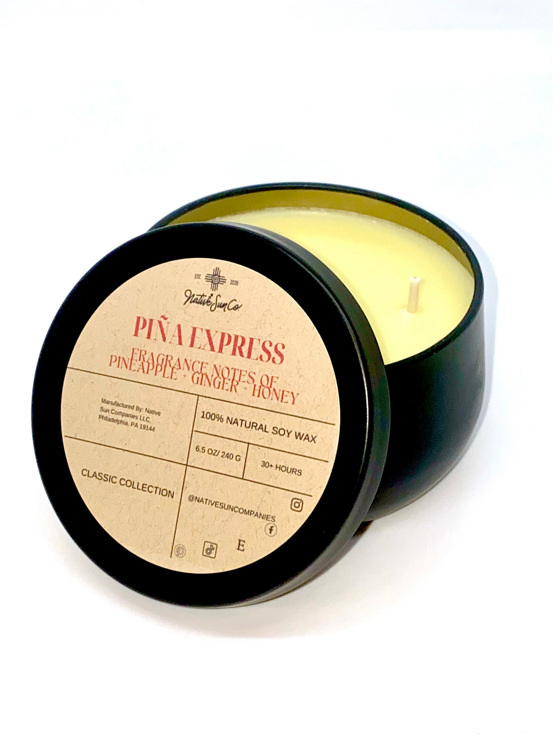 PIÑA EXPRESS (PINEAPPLE+GINGER+HONEY CANDLE)