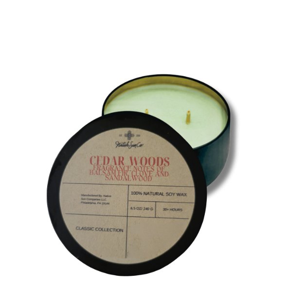 CEDARWOODS (BALSAM FIR + SANDALWOOD) - Native Sun Companies -Candles