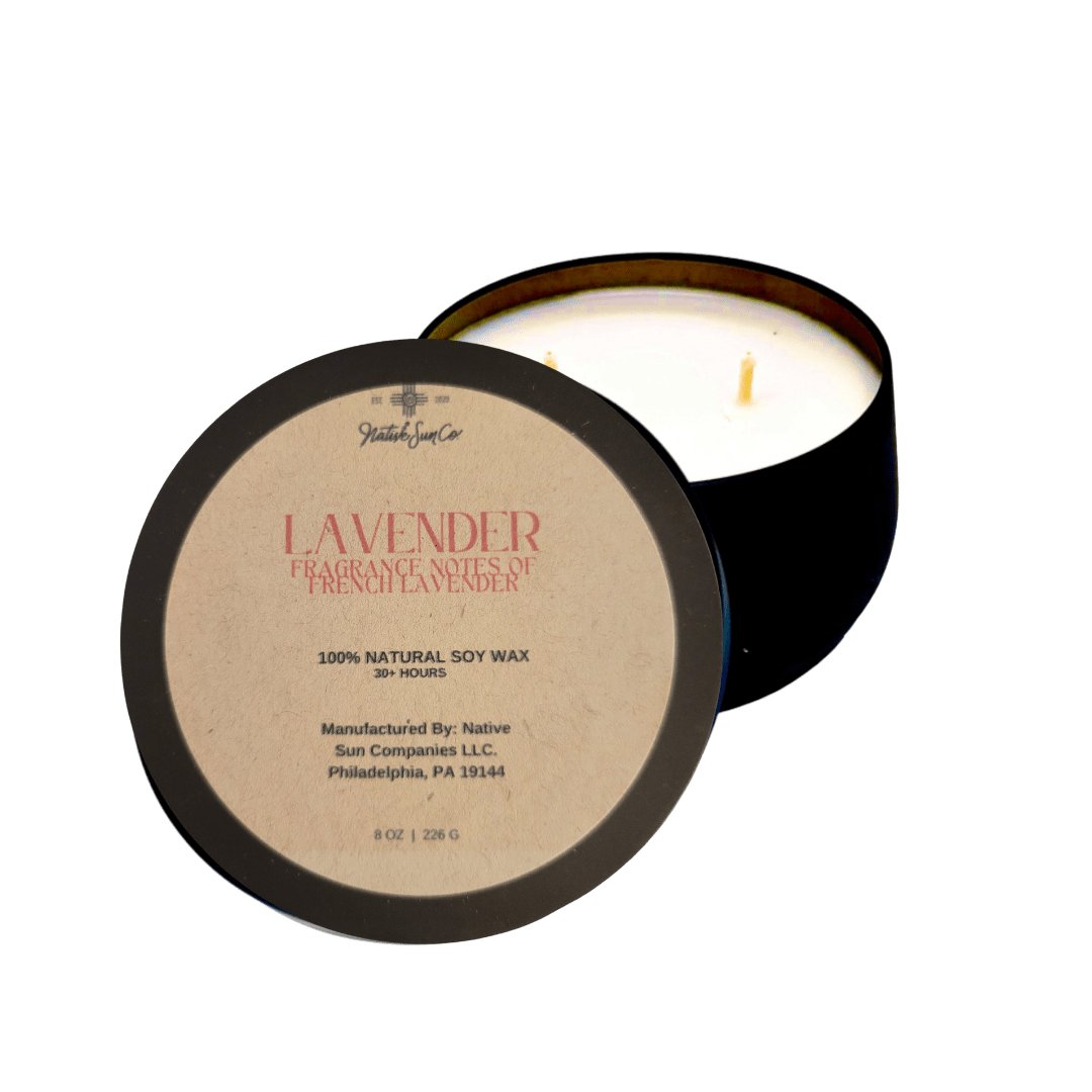 LAVENDER HERBAL CANDLE - Native Sun Companies -Candles