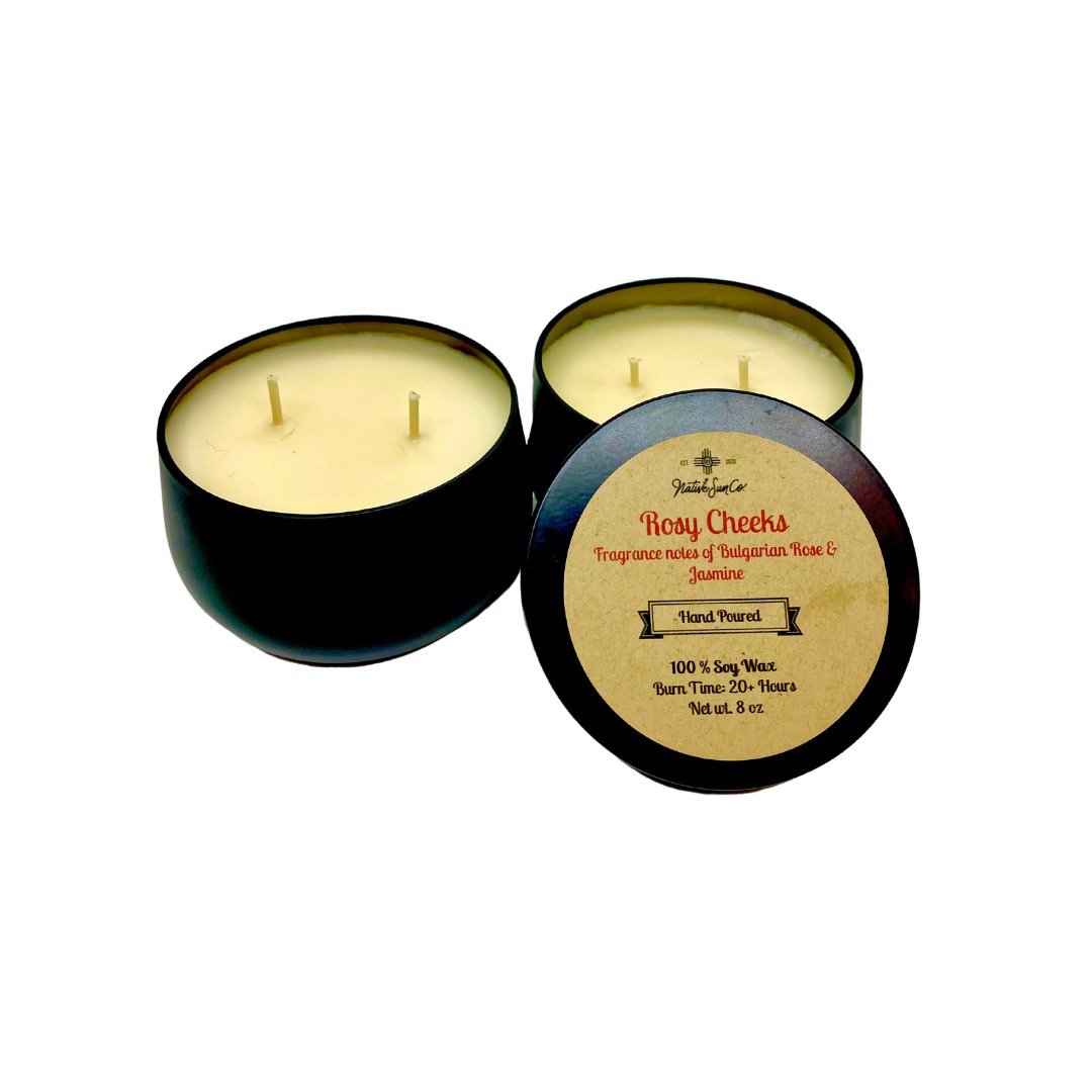 ROSY CHEEKS (JASMINE+ROSE CANDLE) - Native Sun Companies -Candles