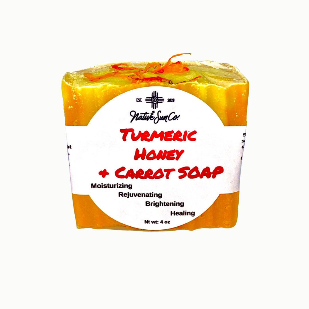 TURMERIC HONEY+CARROT SOAP - Native Sun Companies -Bar Soap